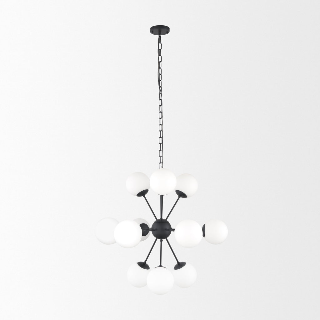 Mercana Barbara 31.5" x 31.5" x 31.5" Glass,Metal Chandelier