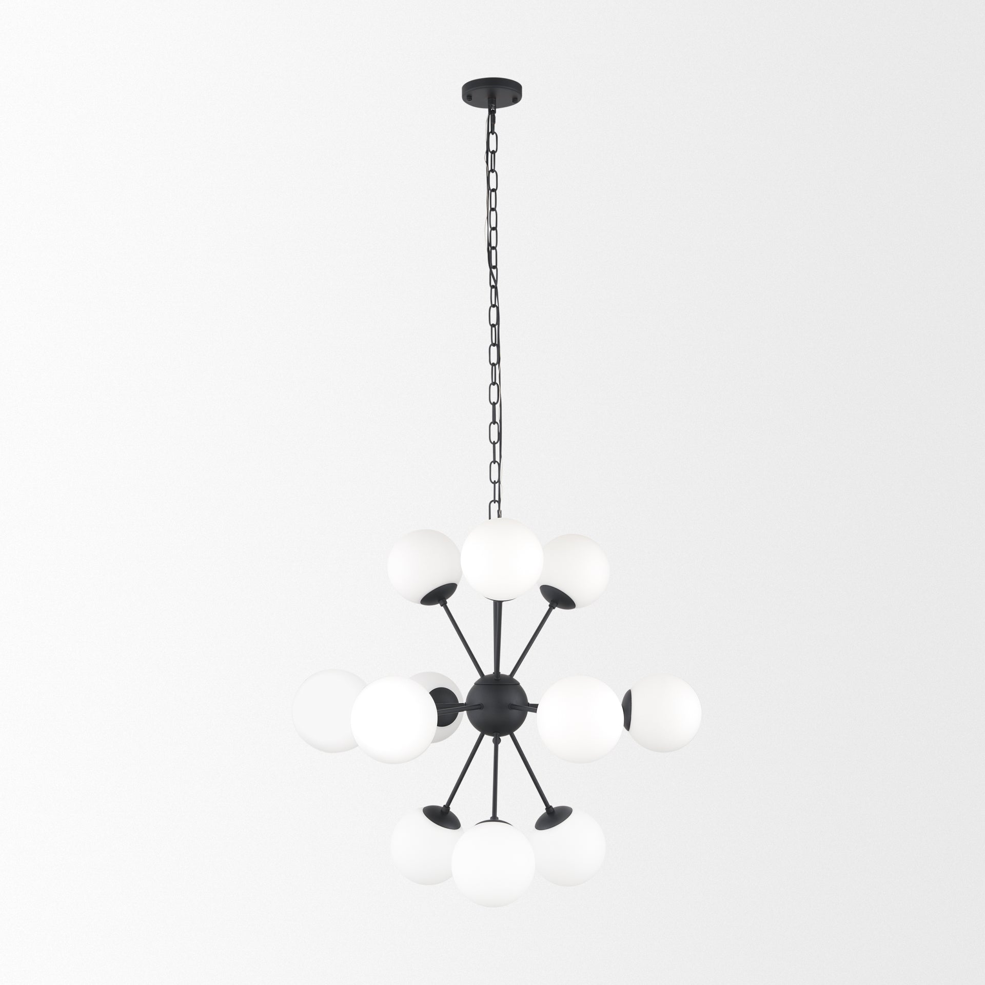 Mercana Barbara 31.5" x 31.5" x 31.5" Glass,Metal Chandelier