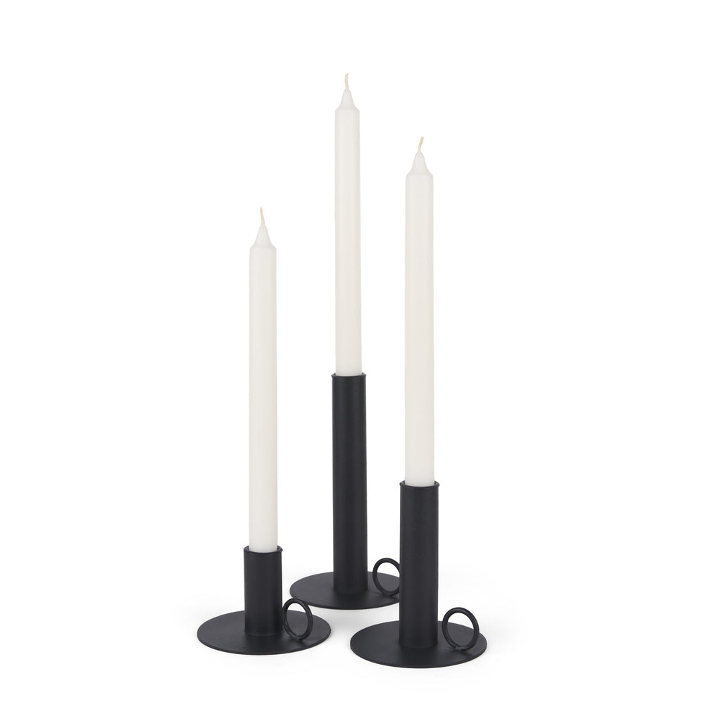 Mercana Noir 3.9" x 3.9" x 7.1" Candle Holder