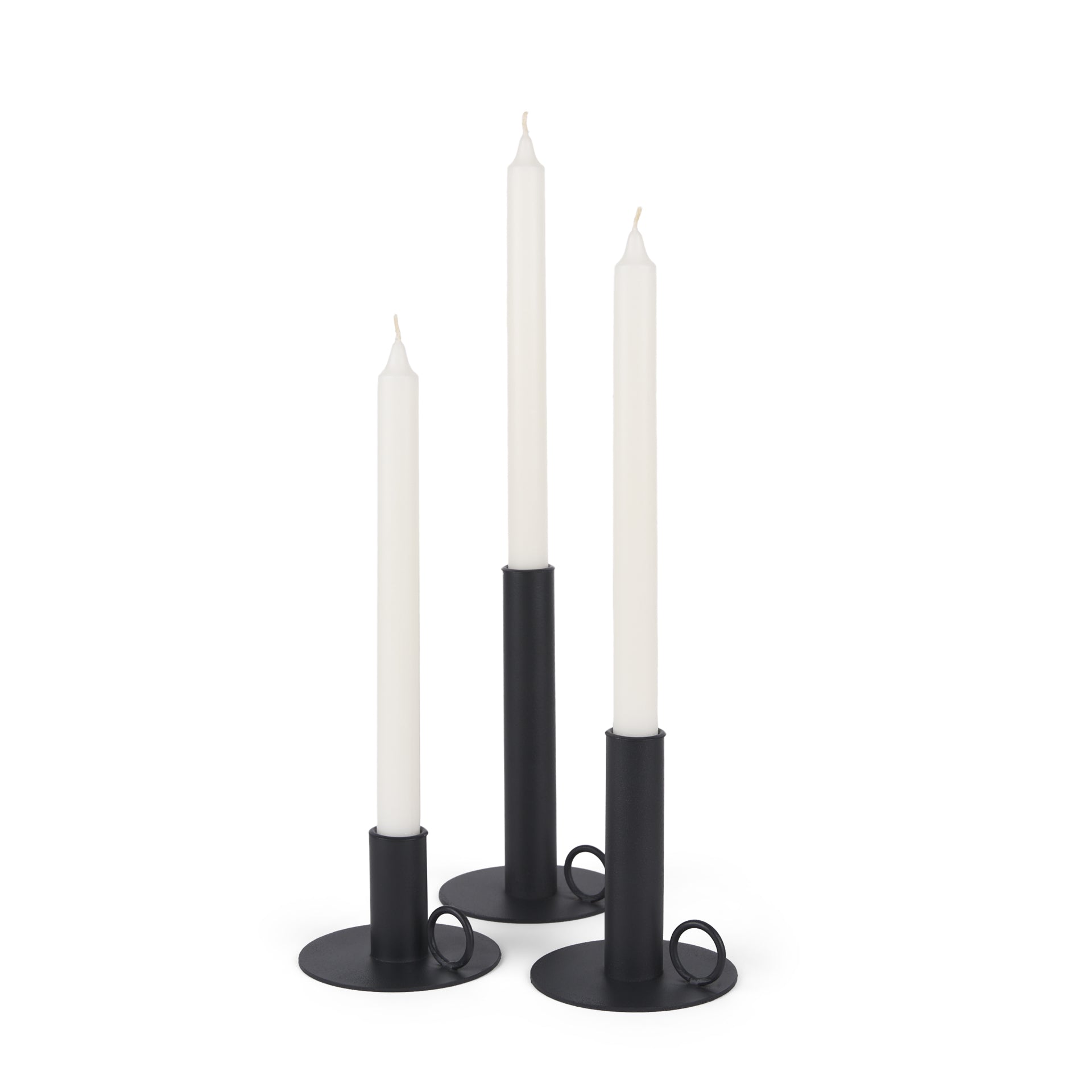 Mercana Noir 3.9" x 3.9" x 7.1" Candle Holder