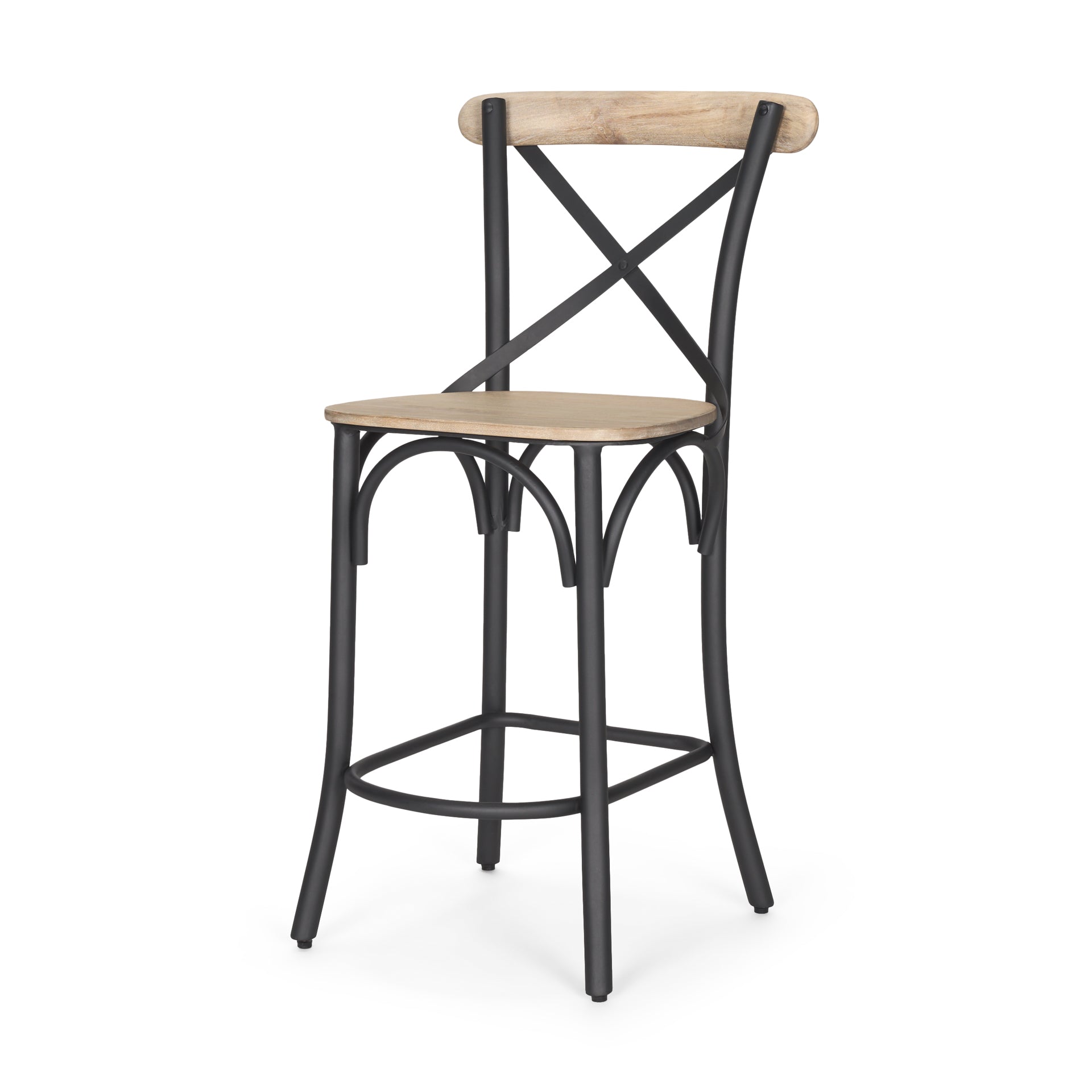 Mercana Etienne 20.5" x 22.8" x 41.5" Solid Wood Stool