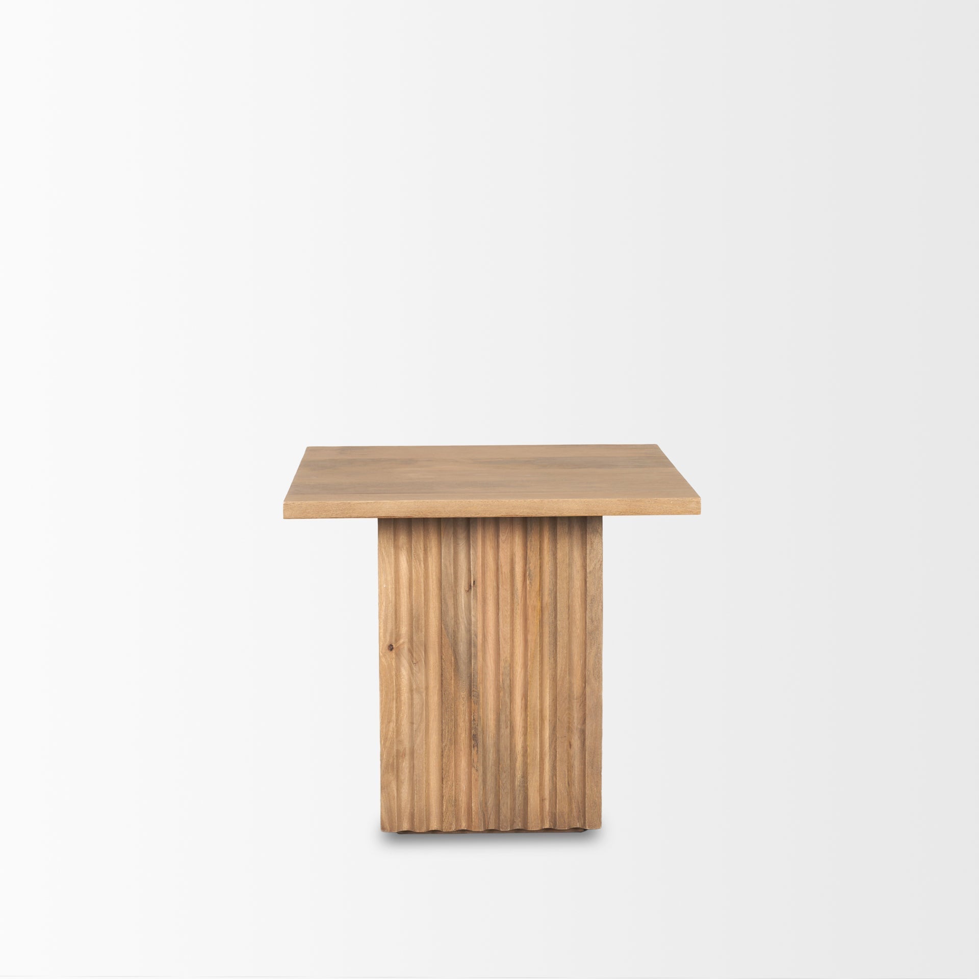 Mercana June 24" x 24" x 22" Solid Wood Side Table