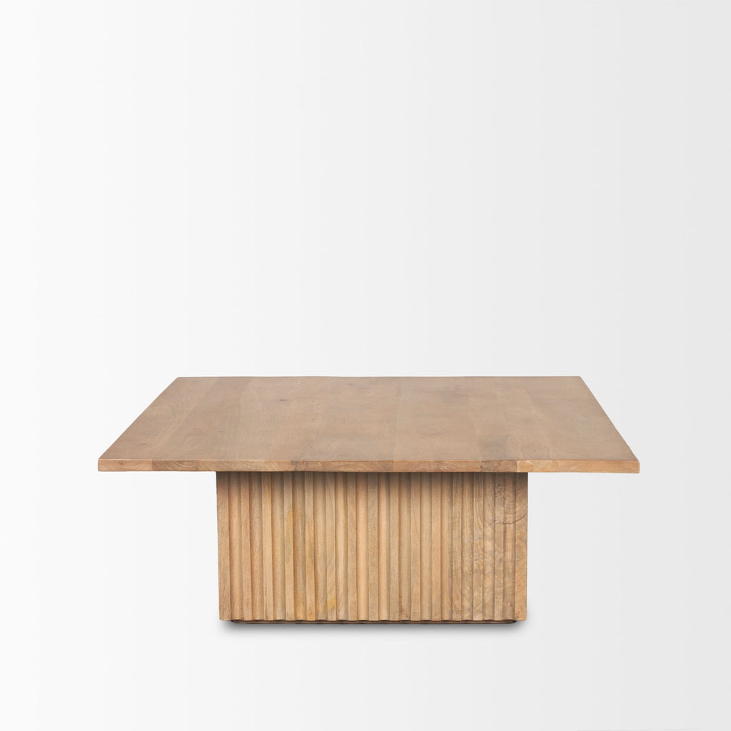 Mercana June 42" x 42" x 16" Solid Wood Coffee Table