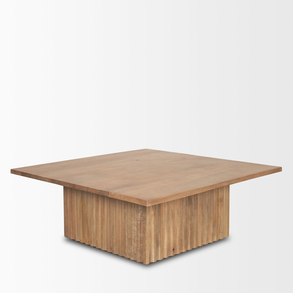 Mercana June 42" x 42" x 16" Solid Wood Coffee Table