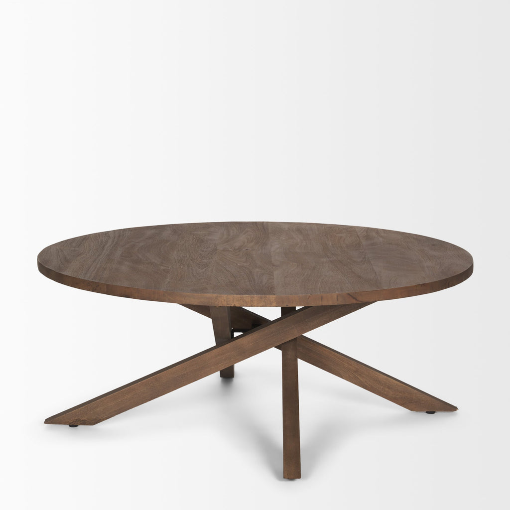 Mercana Solana 42" x 42" x 17" Solid Wood Coffee Table