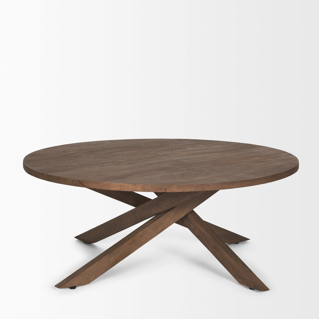 Mercana Solana 42" x 42" x 17" Solid Wood Coffee Table