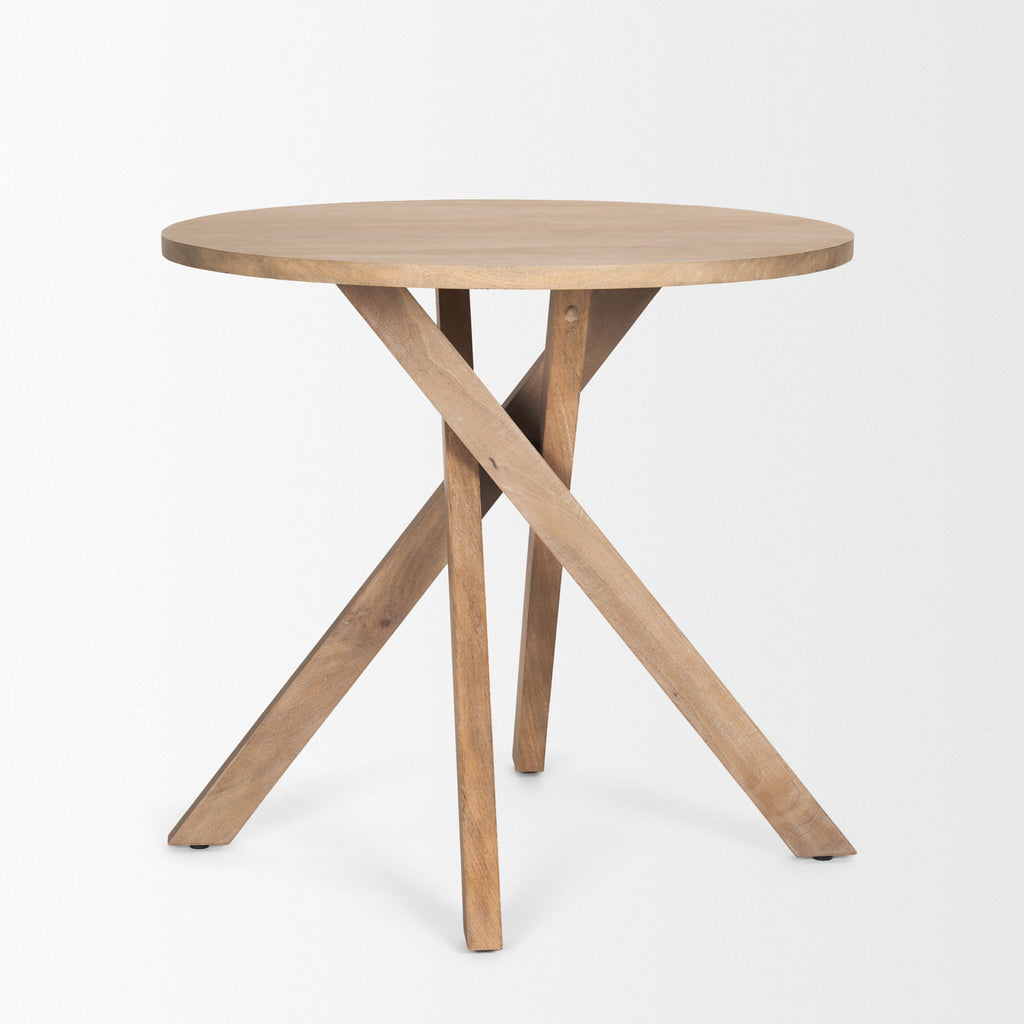 Mercana Solana 32" x 32" x 30" Solid Wood Side Table