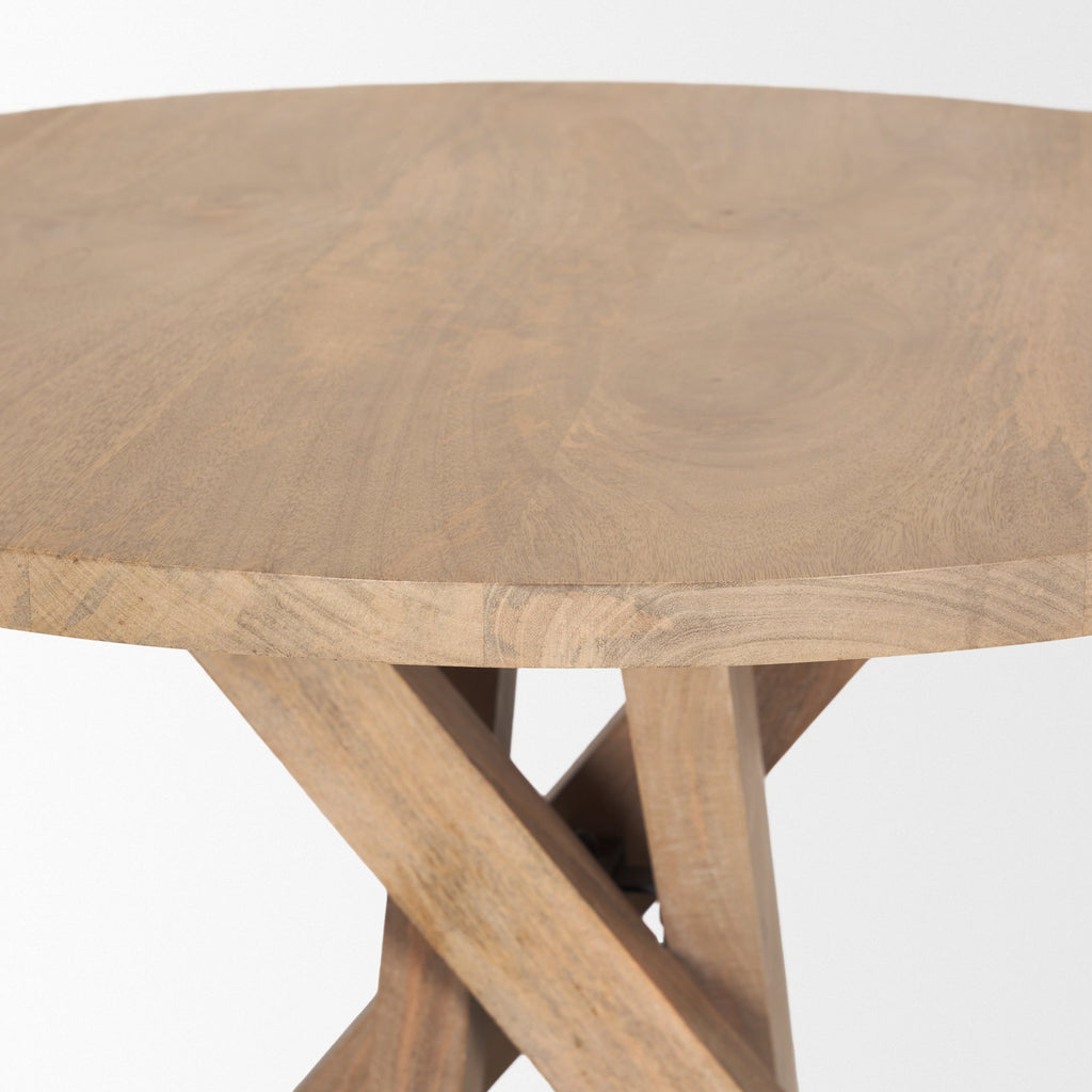 Mercana Solana 32" x 32" x 30" Solid Wood Side Table