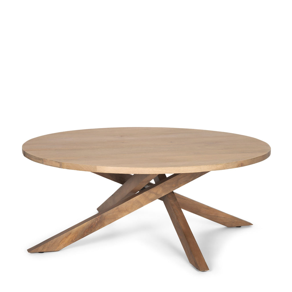 Mercana Solana 42" x 42" x 17" Solid Wood Coffee Table