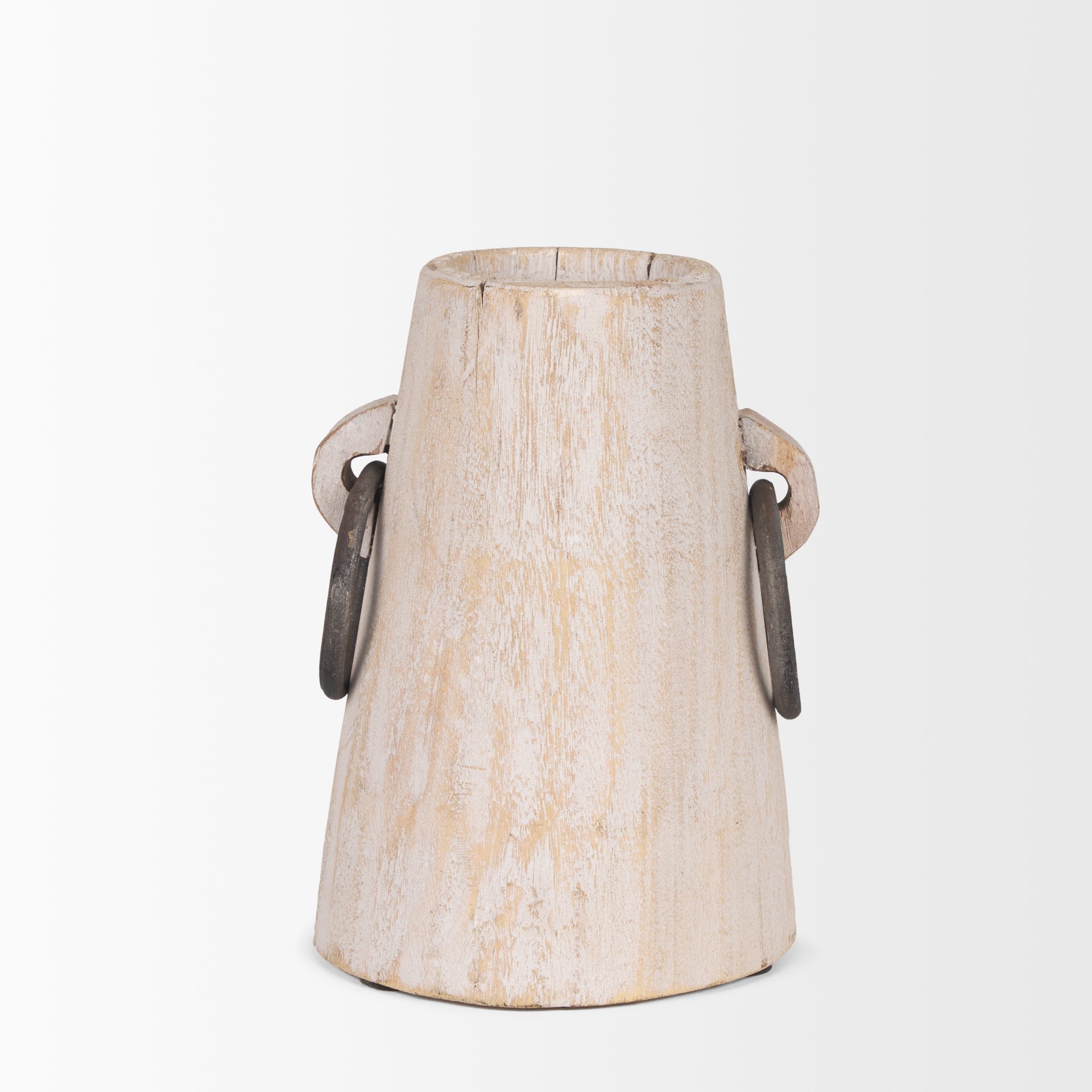Mercana Monique 5" x 5" x 7" Solid Wood Pot