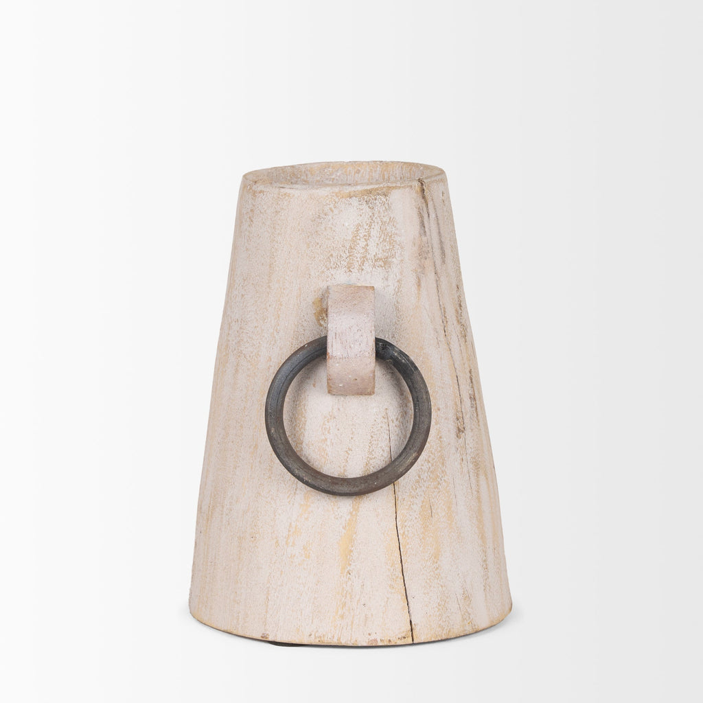 Mercana Monique 5" x 5" x 7" Solid Wood Pot