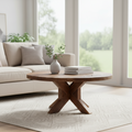 Mercana Heidi 39.5" x 39.5" x 18.5" Solid Wood Coffee Table