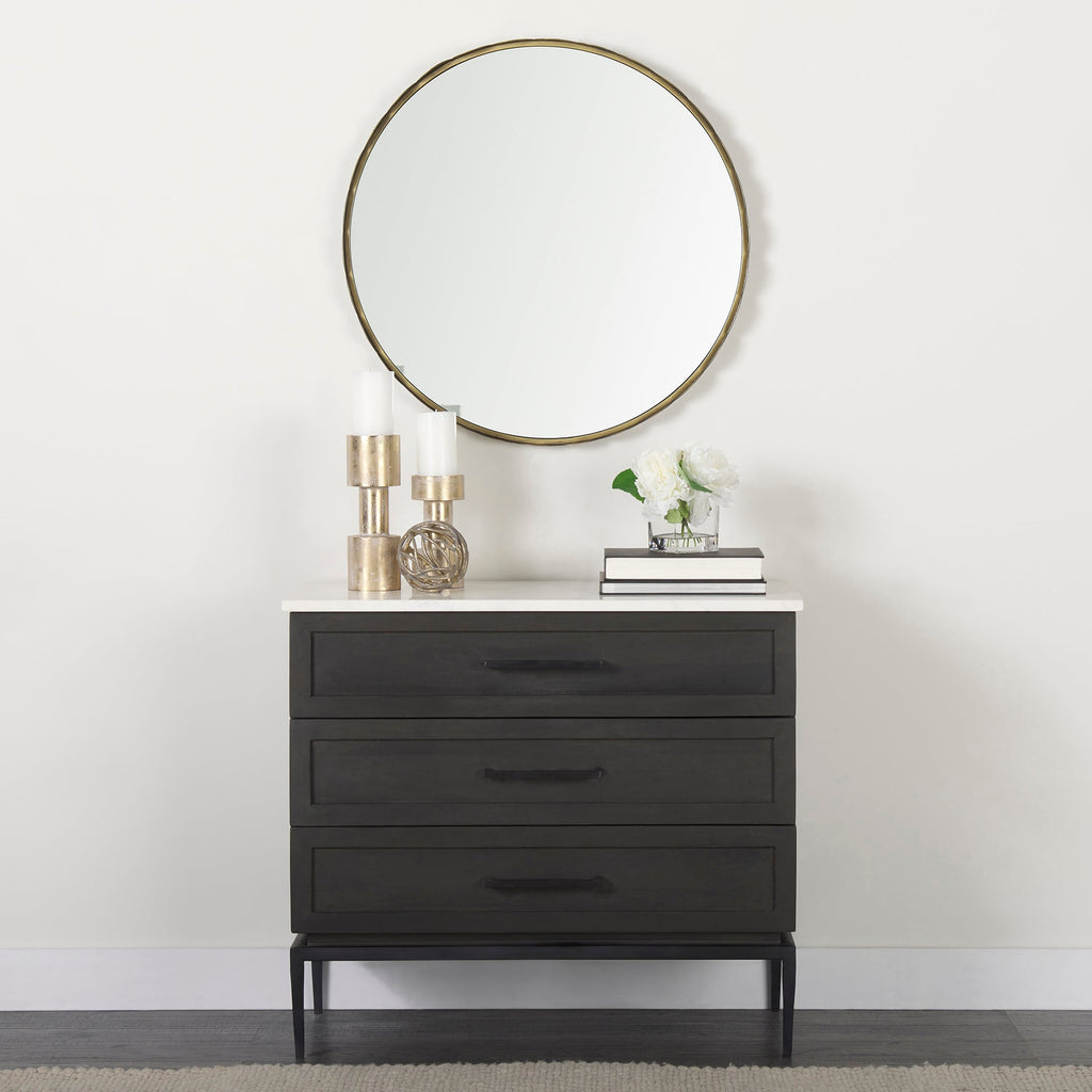 Mercana Divina 36" x 18.5" x 32" Solid Wood Accent Cabinet