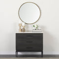 Mercana Divina 36" x 18.5" x 32" Solid Wood Accent Cabinet