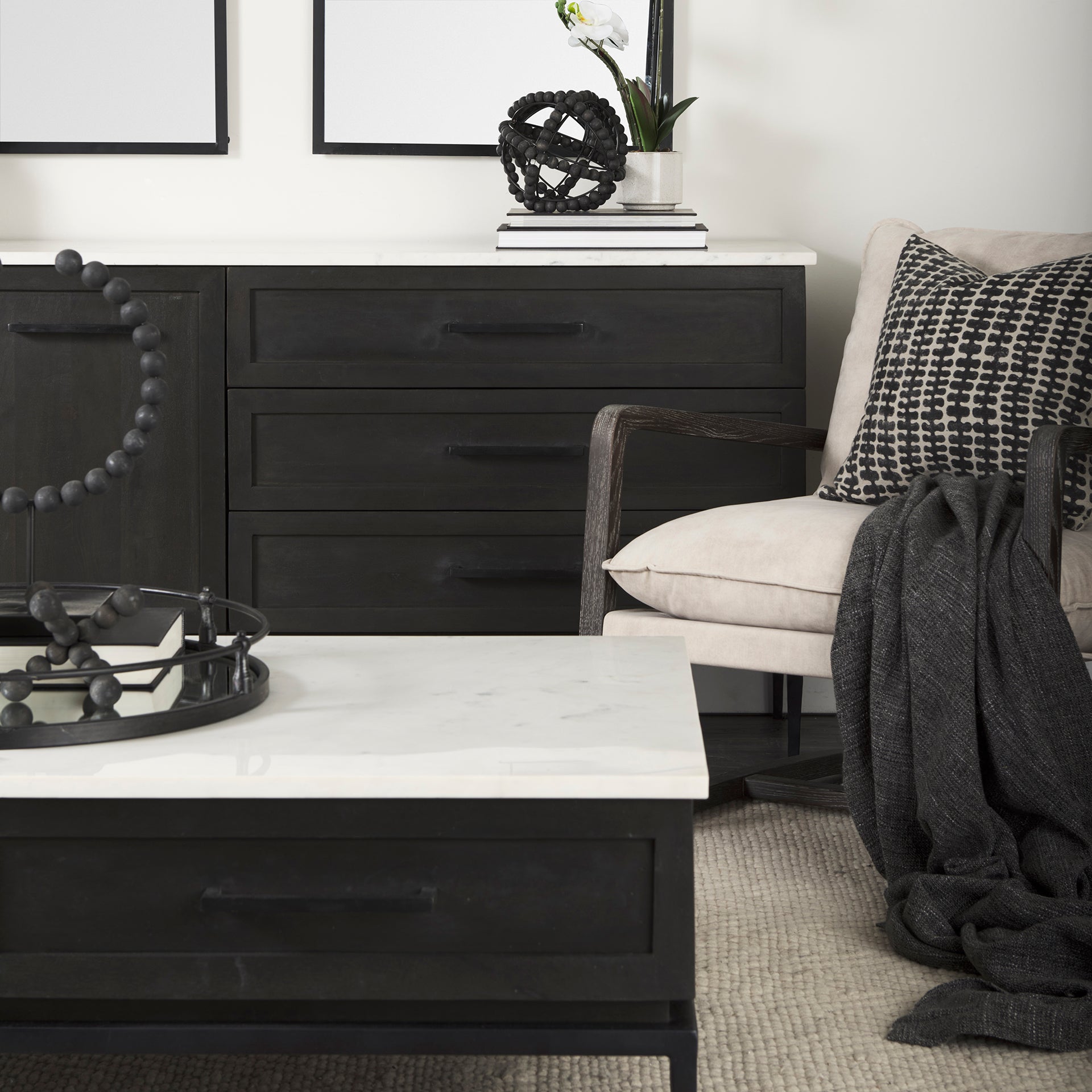 Mercana Divina 71" x 18.5" x 32" Solid Wood Sideboard