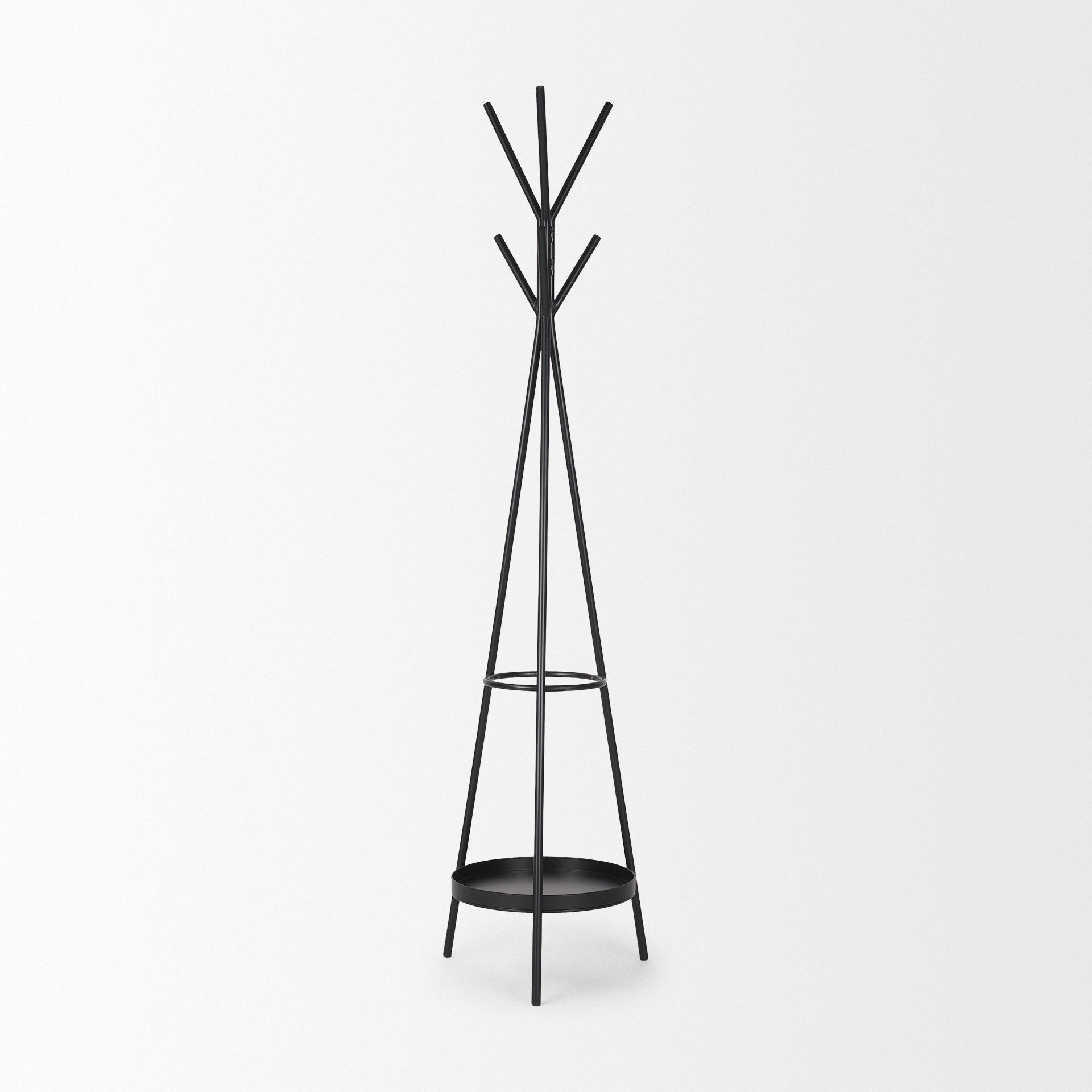 Mercana Everett 17" x 17" x 71" Iron Coat Rack