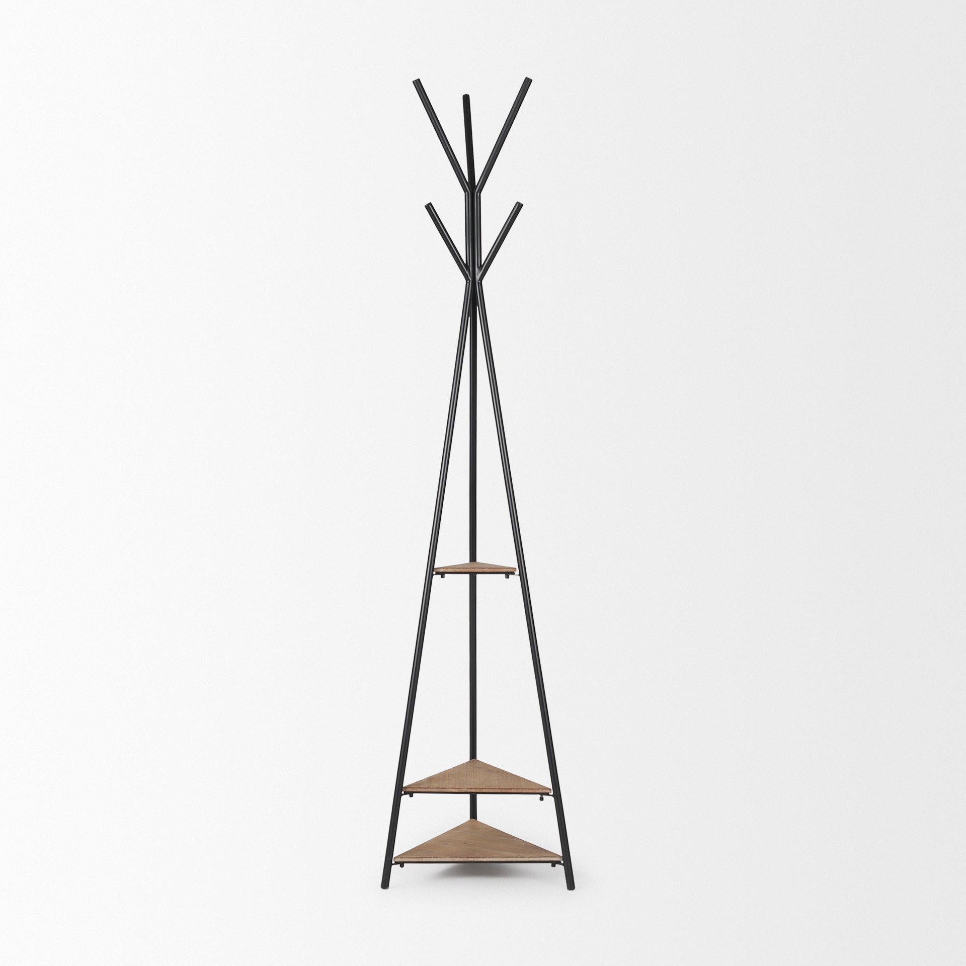 Mercana Everett 16.8" x 16.8" x 71" Iron Coat Rack