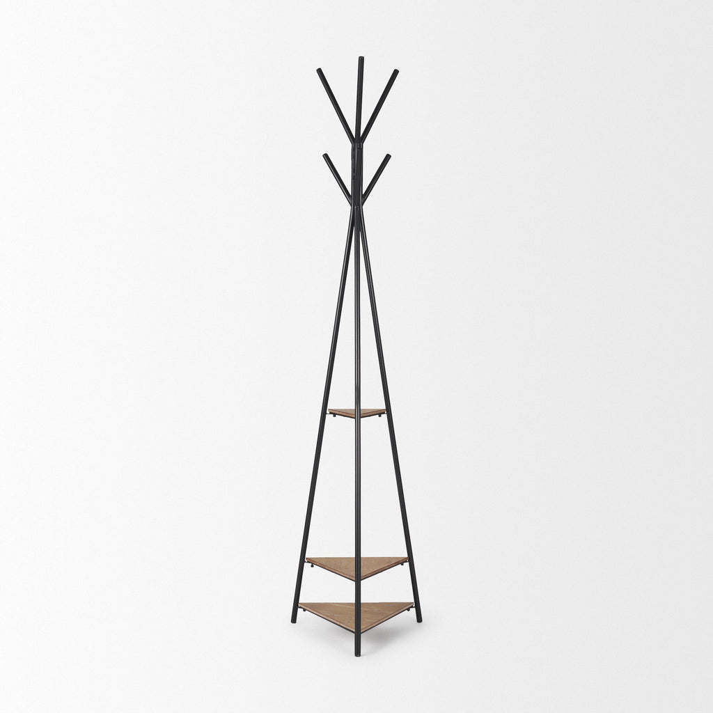 Mercana Everett 16.8" x 16.8" x 71" Iron Coat Rack