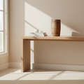 Mercana Porta 4.8" x 4.8" x 9" Solid Wood Vase
