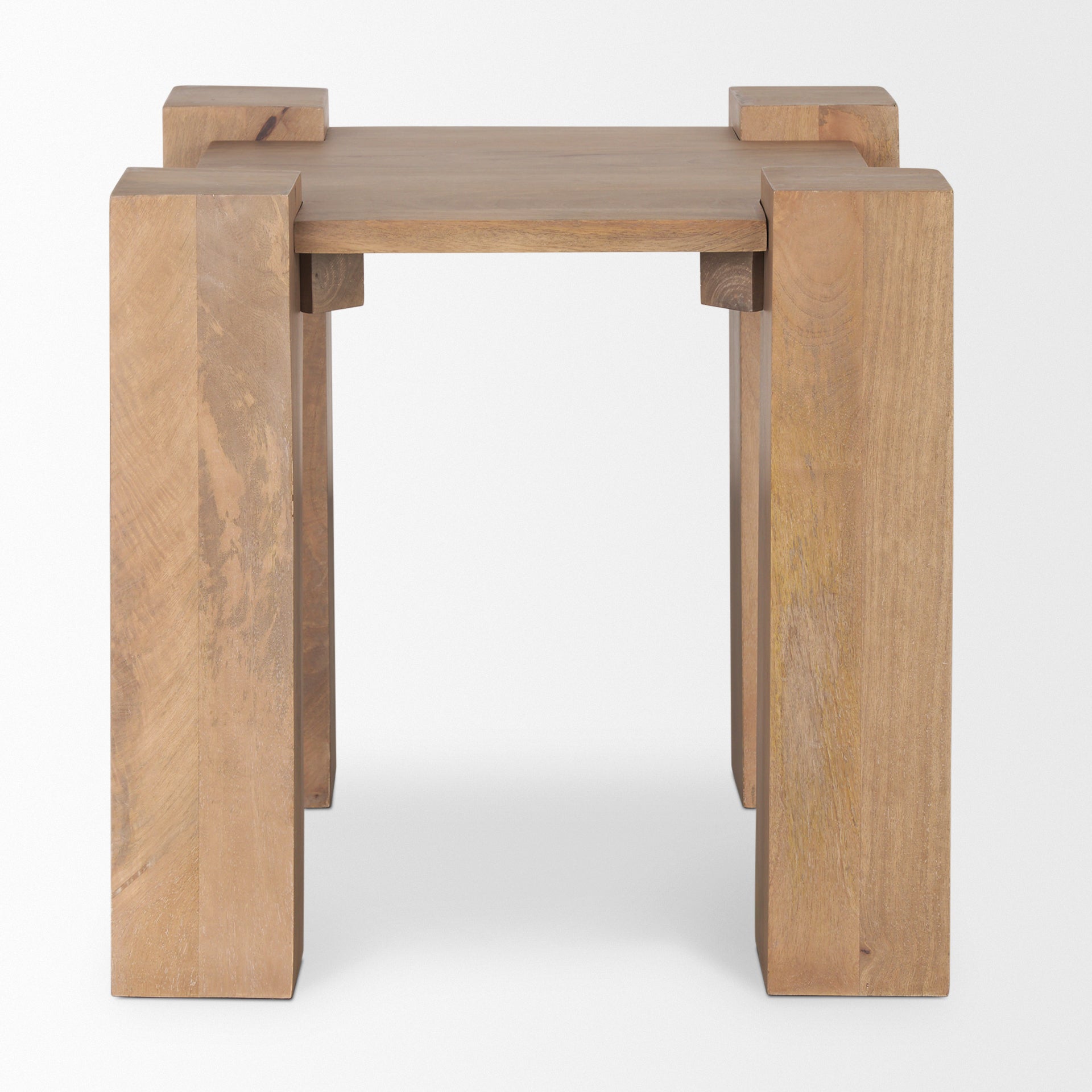Mercana Beth 23" x 23" x 21.8" Solid Wood Side Table