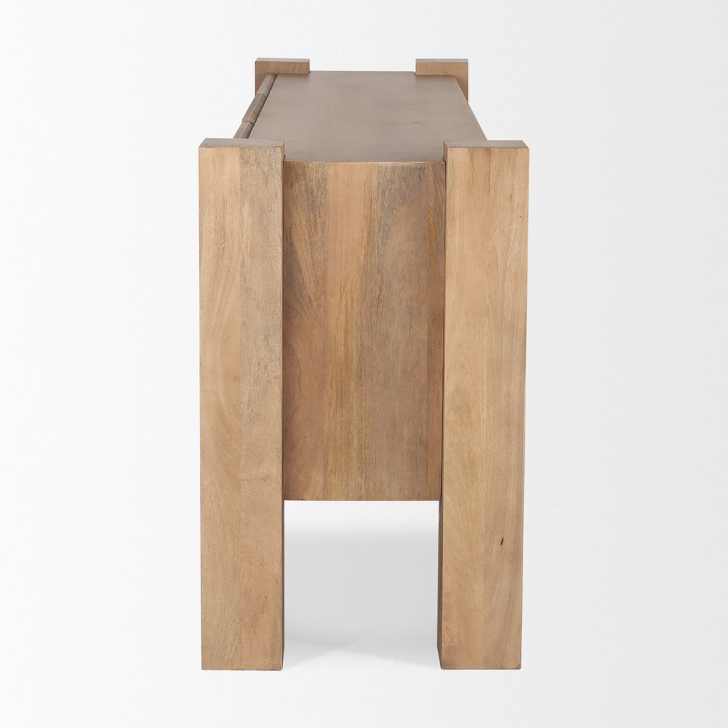 Mercana Beth 74.5" x 20" x 32.8" Solid Wood Sideboard