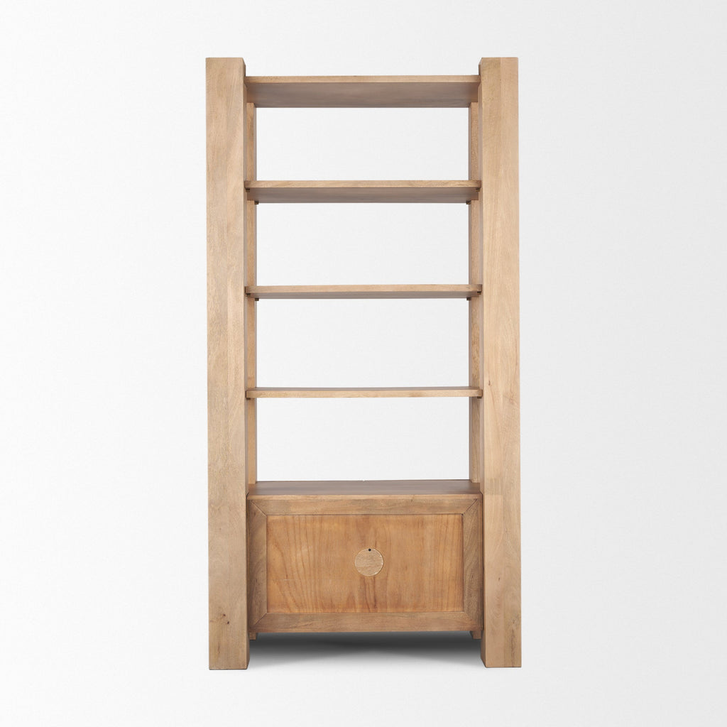 Mercana Beth 42" x 20" x 82" Solid Wood Wall Shelf
