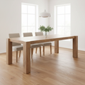 Mercana Beth 88" x 42" x 30" Solid Wood Dining Table