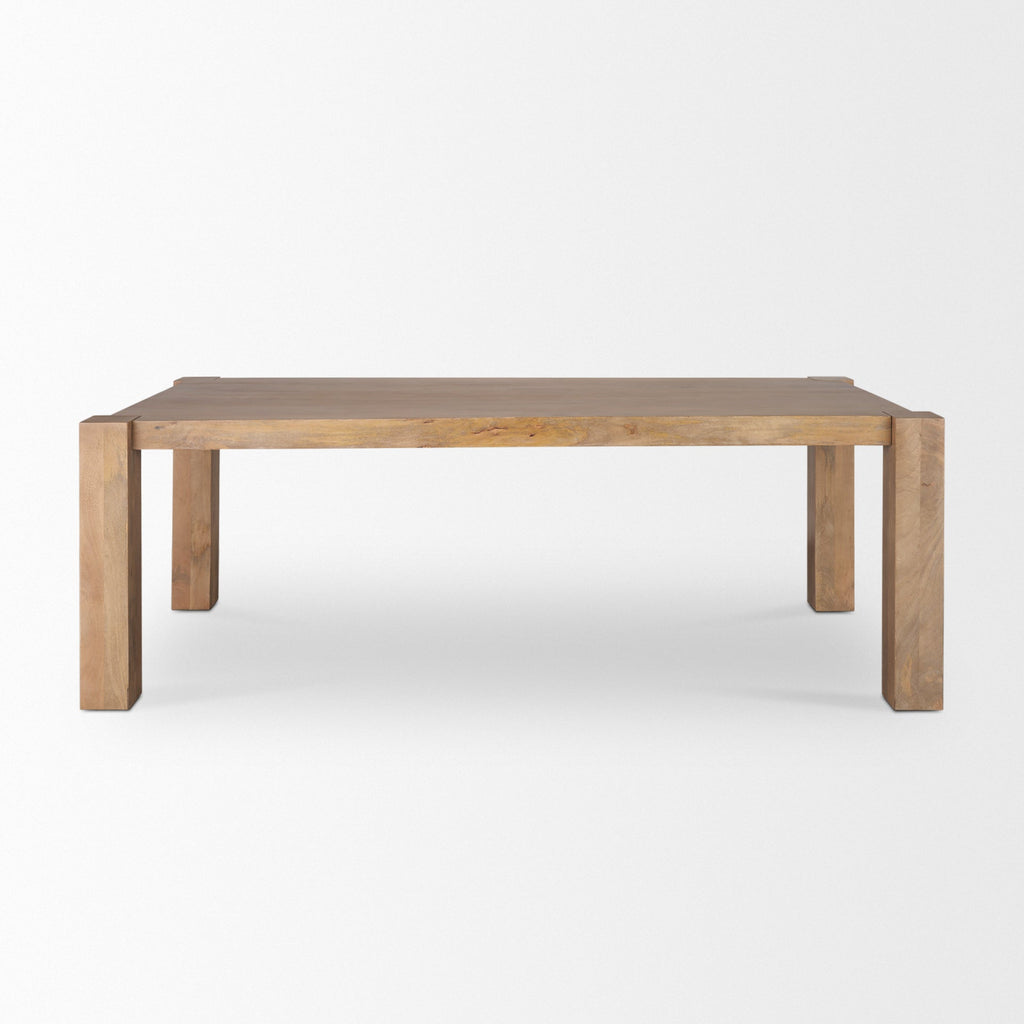 Mercana Beth 88" x 42" x 30" Solid Wood Dining Table