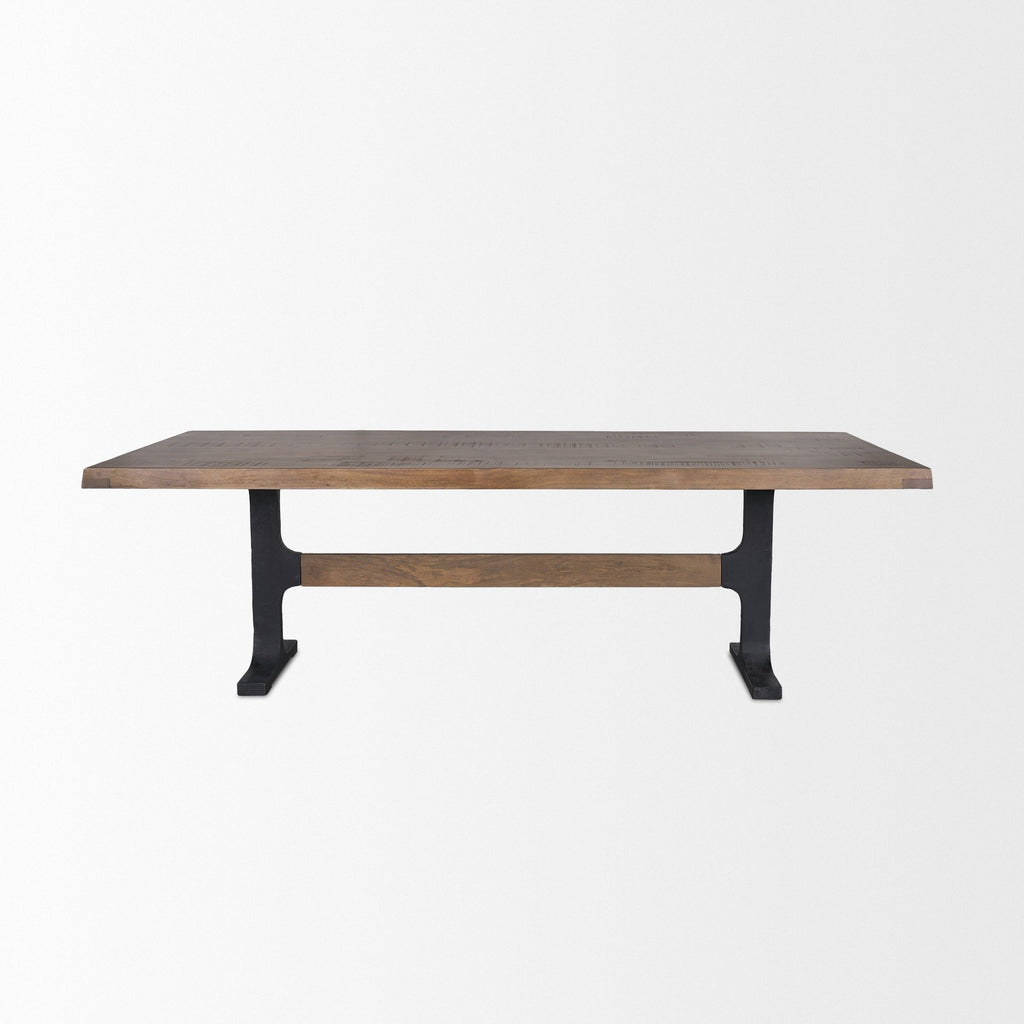 Mercana Araxi 95" x 41" x 30" Solid Wood Dining Table