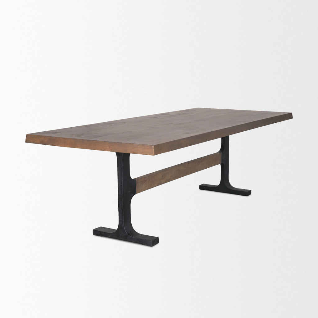 Mercana Araxi 95" x 41" x 30" Solid Wood Dining Table