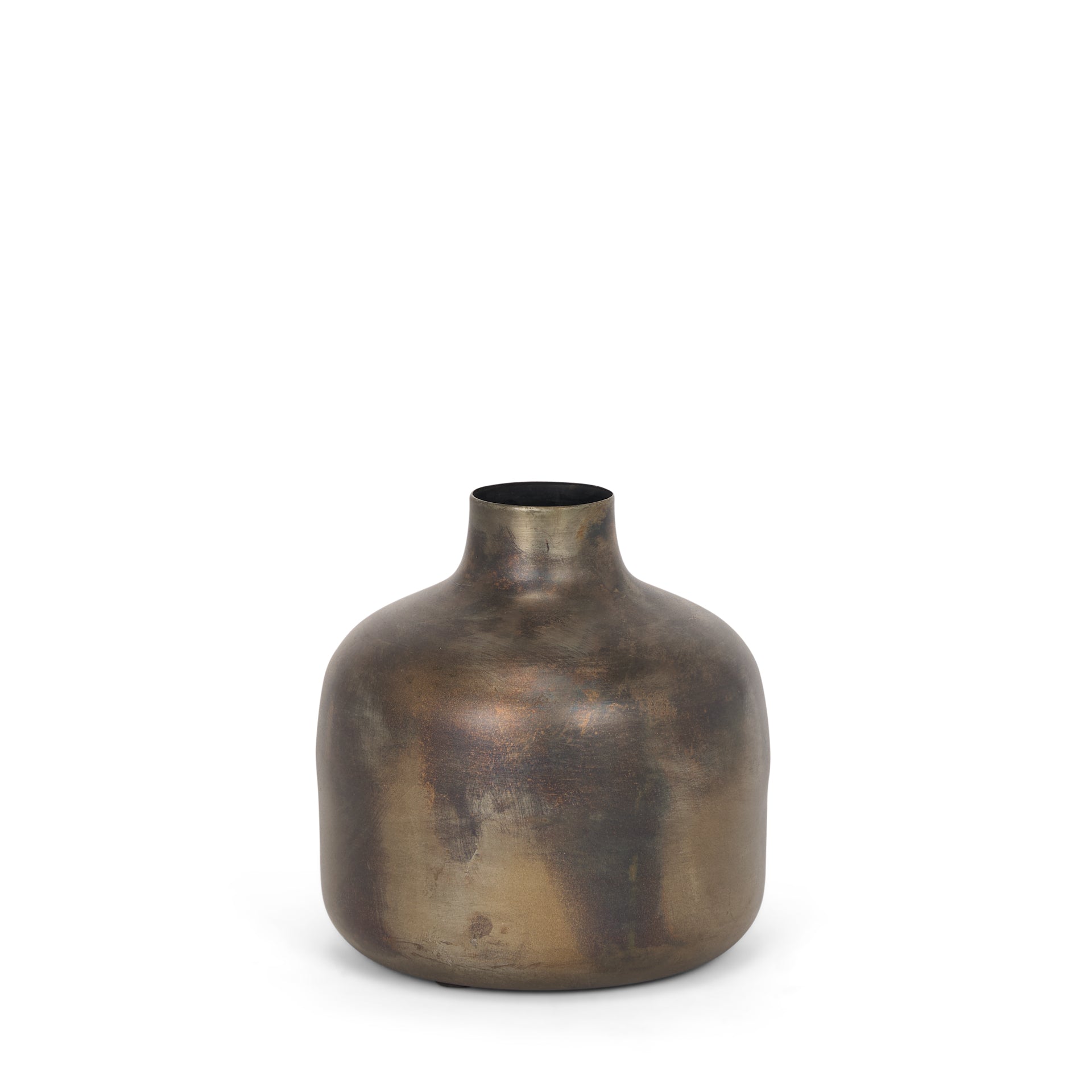 Mercana Daya 6.3" x 6.3" x 6.5" Metal Vase