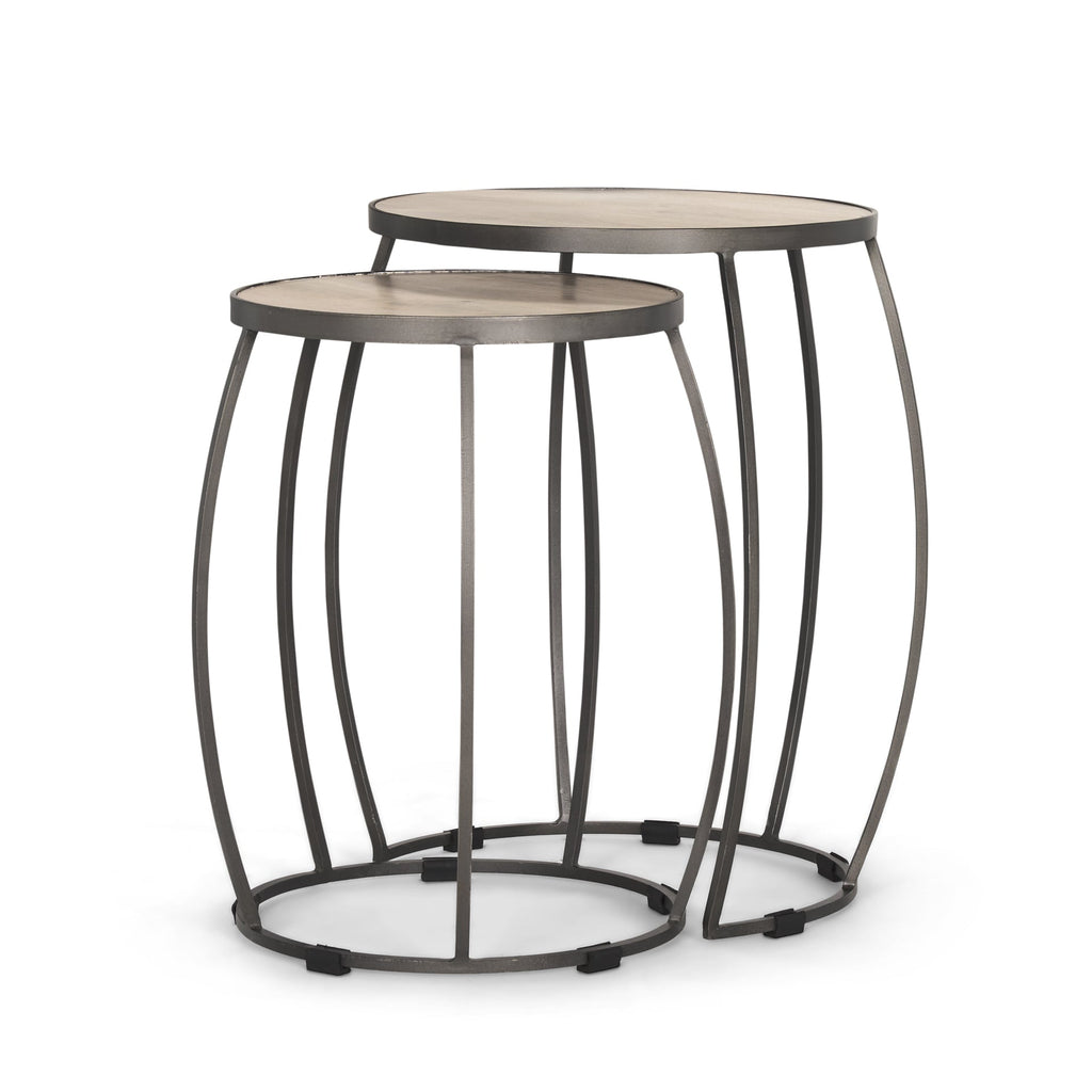 Mercana Clapp 22" x 21" x 26" Metal Side Table