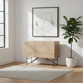 Mercana Darwin 44" x 17.5" x 30" Iron Accent Cabinet