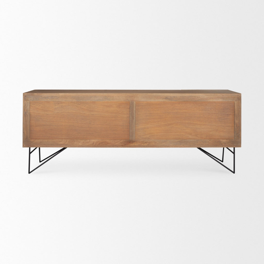 Mercana Darwin 80" x 17.5" x 30" Solid Wood Sideboard