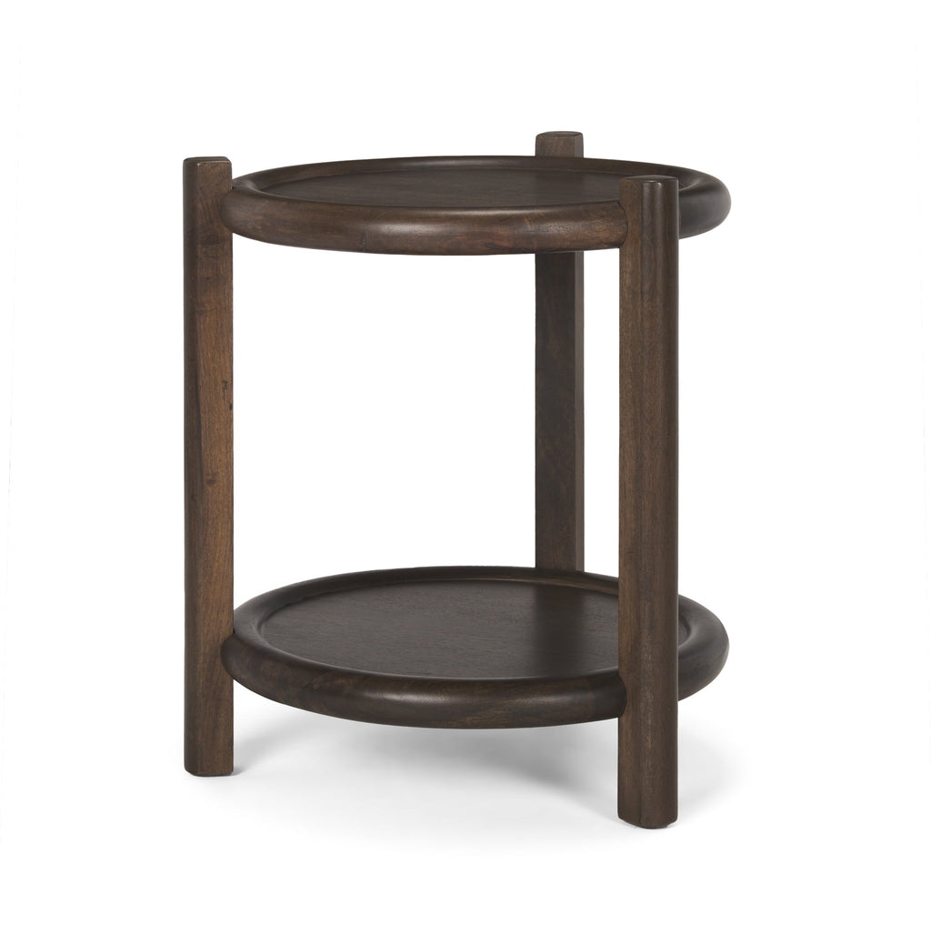 Mercana Romi 23.5" x 23.5" x 26" Solid Wood Side Table