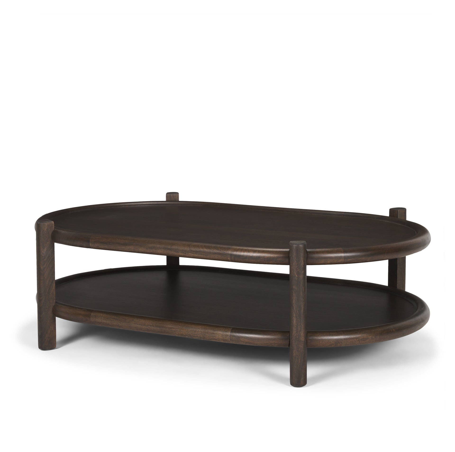 Mercana Romi 55.5" x 35" x 17" Solid Wood Coffee Table