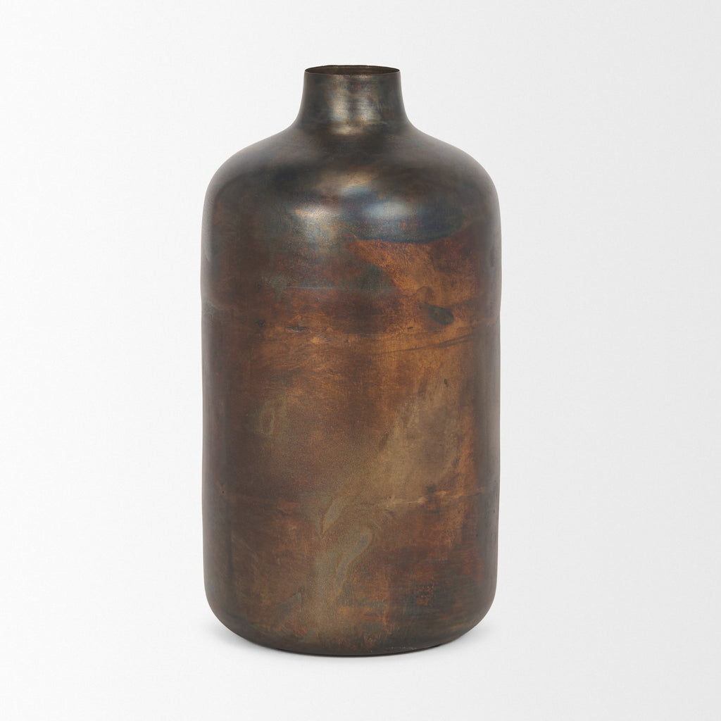 Mercana Daya 6.3" x 6.3" x 12.2" Metal Vase