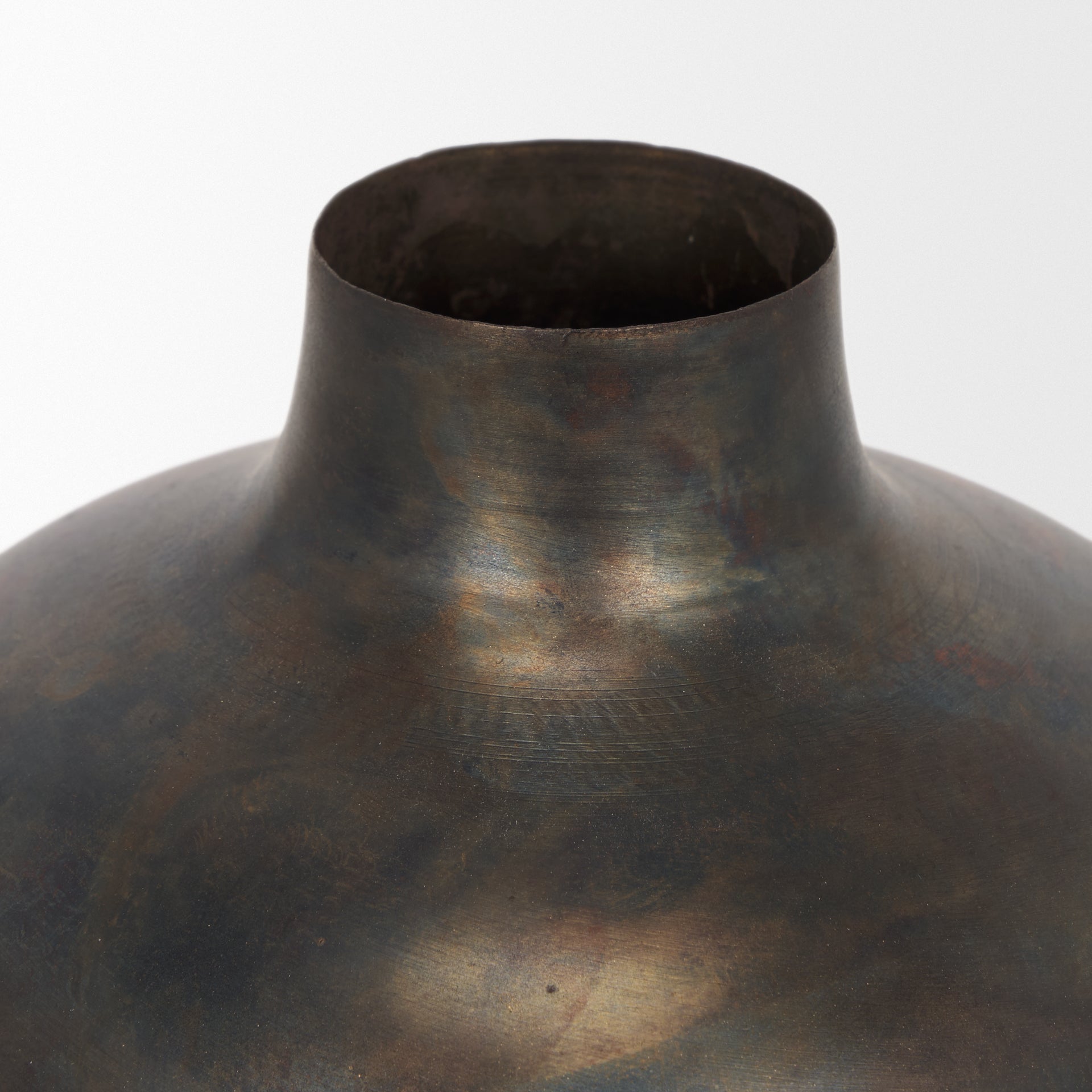 Mercana Daya 6.3" x 6.3" x 12.2" Metal Vase