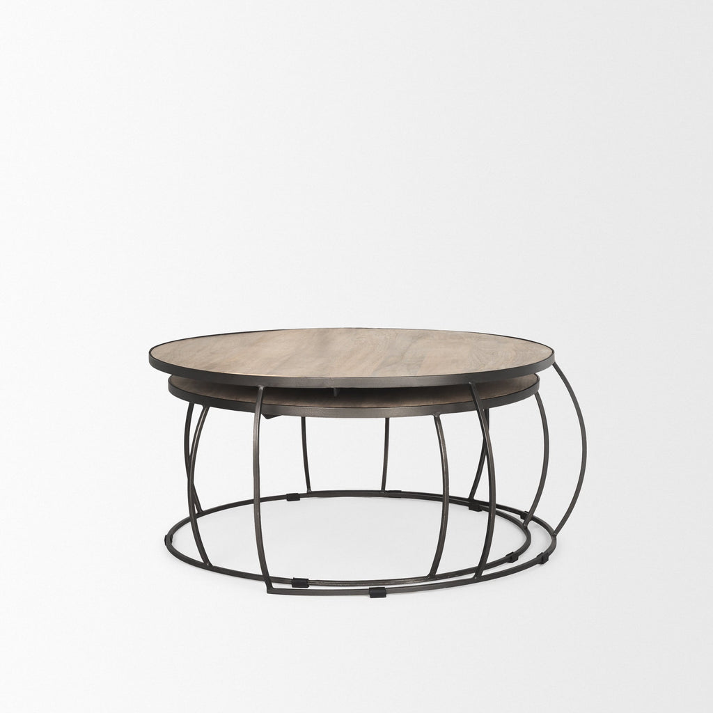 Mercana Clapp 44" x 44" x 20" Solid Wood Coffee Table