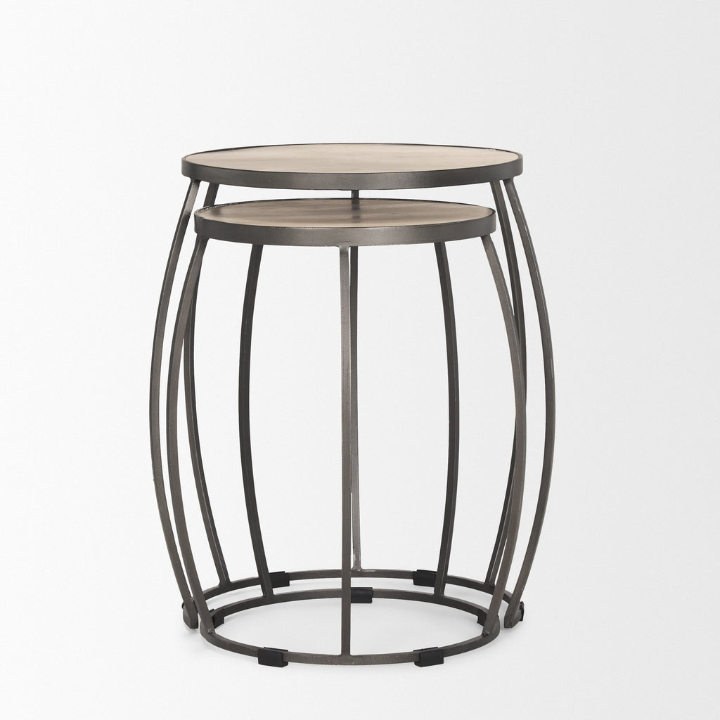 Mercana Clapp 22" x 21" x 26" Metal Side Table