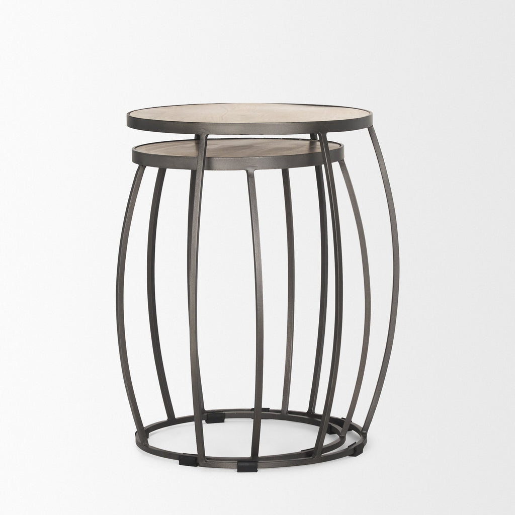 Mercana Clapp 22" x 21" x 26" Metal Side Table