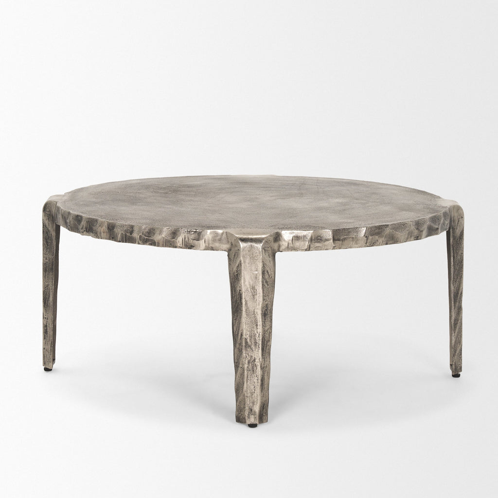 Mercana Randy 38.5" x 38.5" x 16.3" Metal Coffee Table