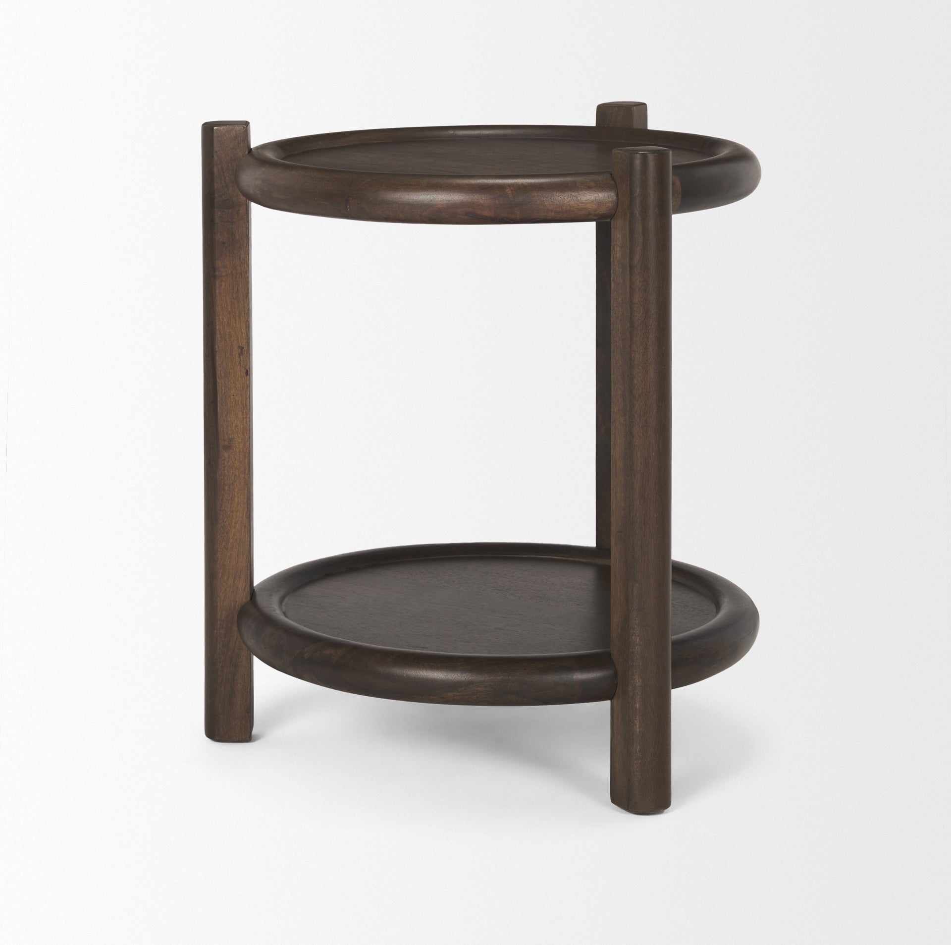 Mercana Romi 23.5" x 23.5" x 26" Solid Wood Side Table