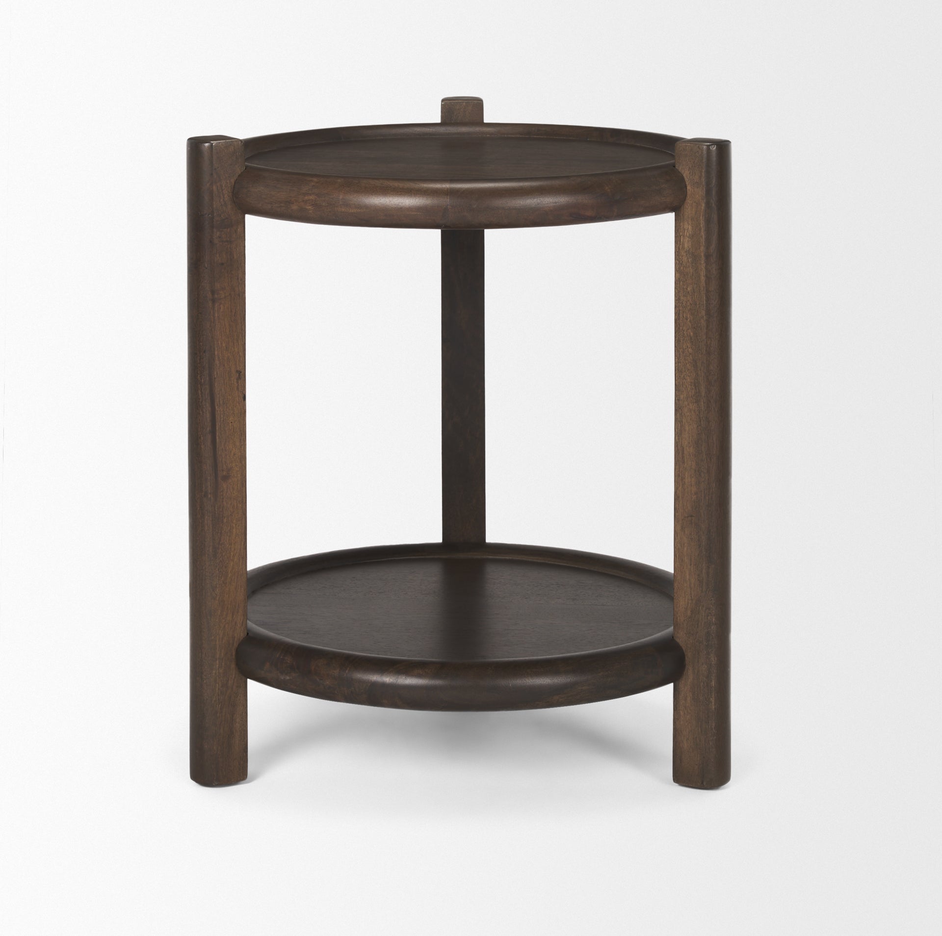Mercana Romi 23.5" x 23.5" x 26" Solid Wood Side Table