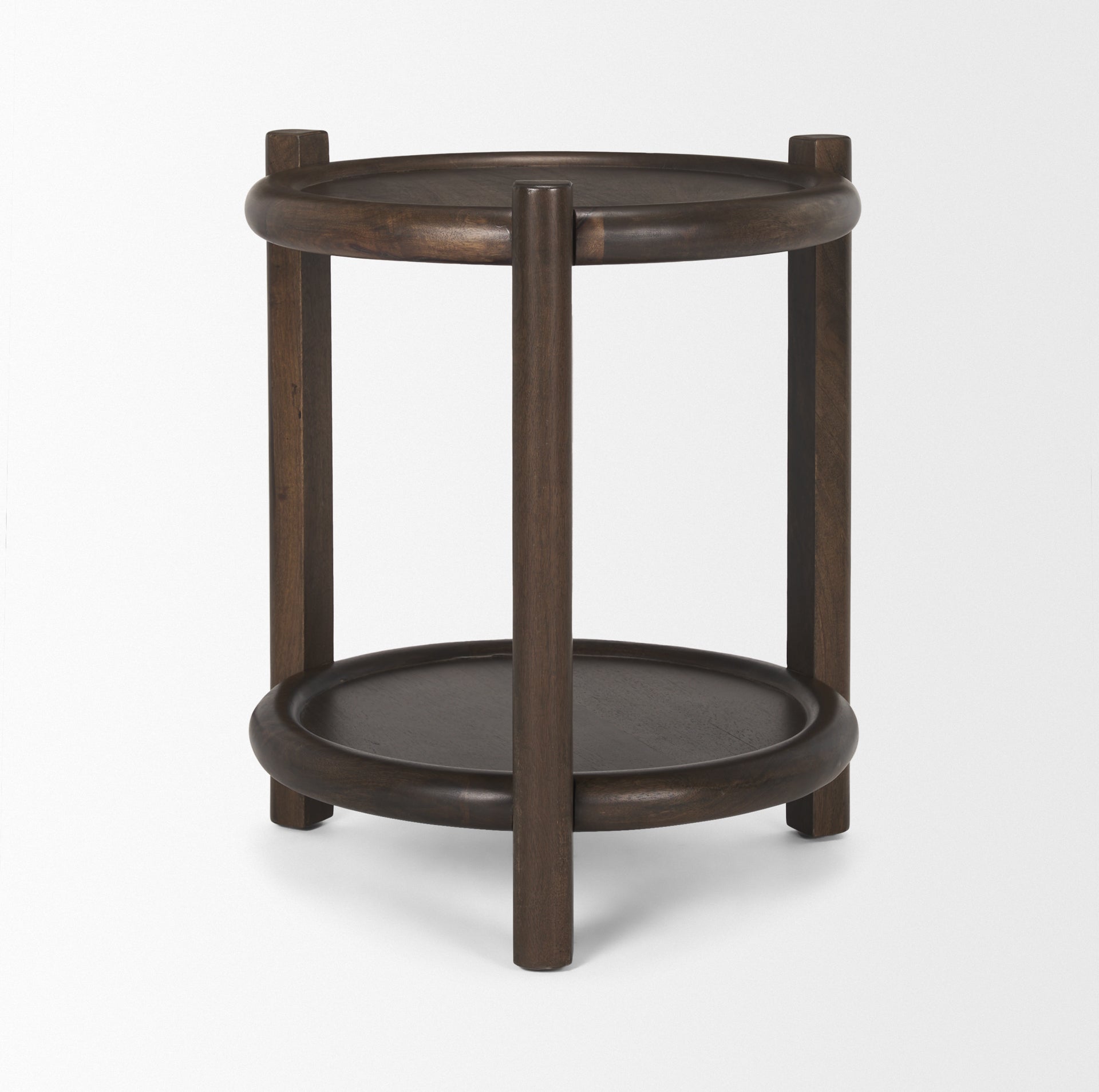 Mercana Romi 23.5" x 23.5" x 26" Solid Wood Side Table