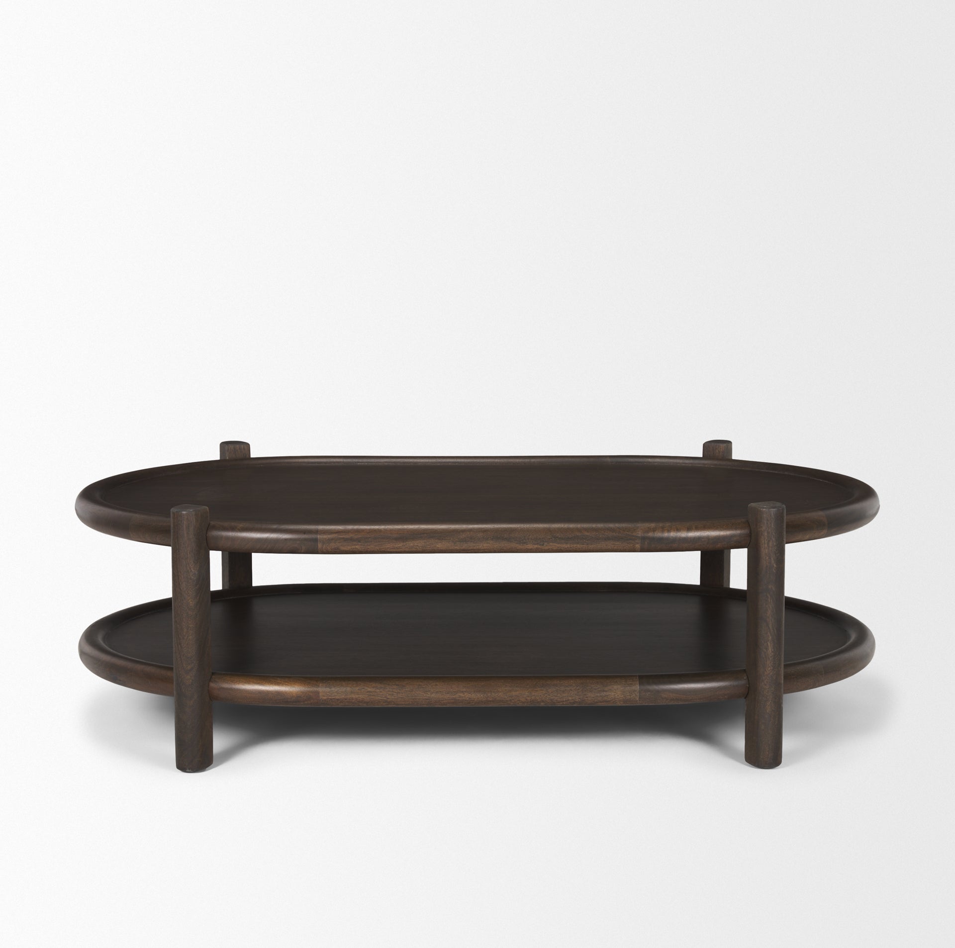 Mercana Romi 55.5" x 35" x 17" Solid Wood Coffee Table