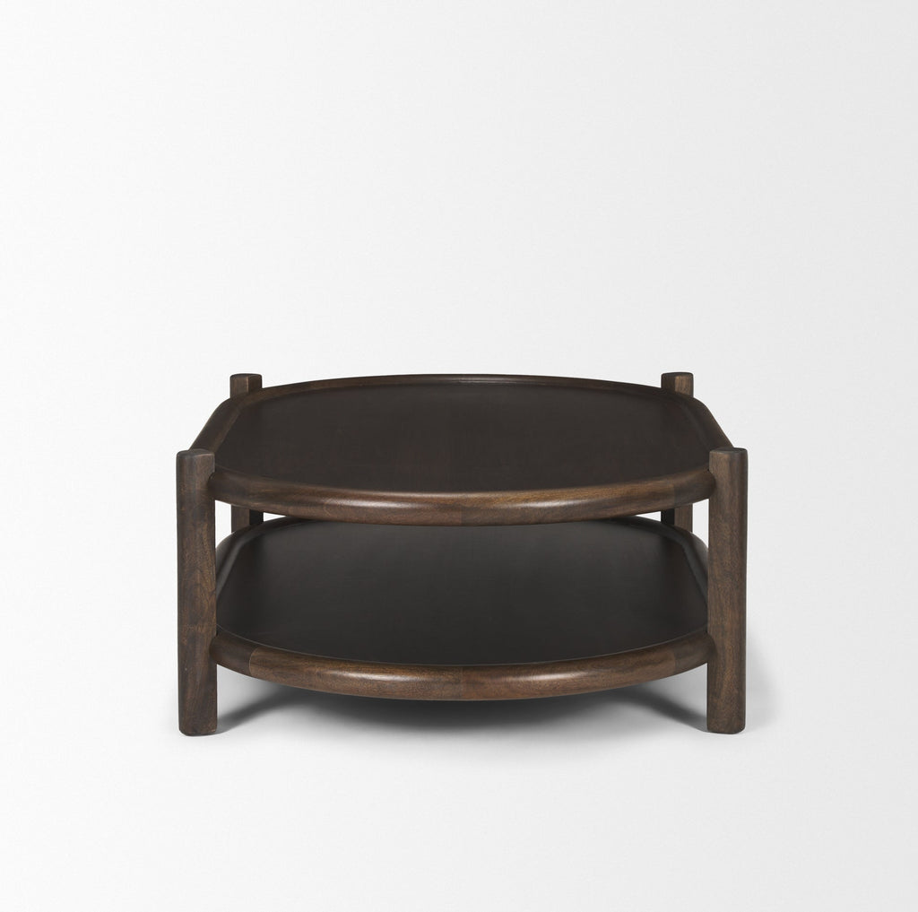 Mercana Romi 55.5" x 35" x 17" Solid Wood Coffee Table