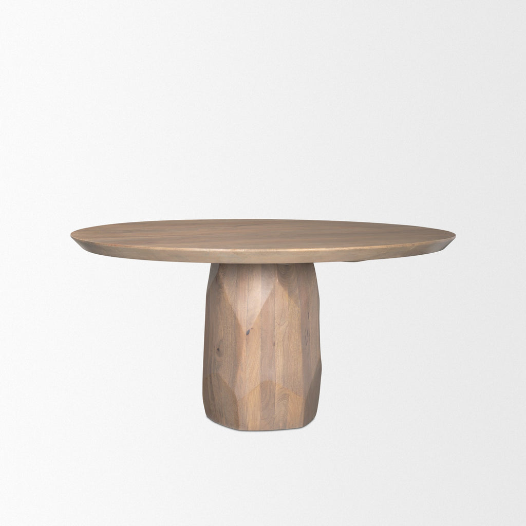 Mercana Fitzgerald 60" x 60" x 30" Solid Wood Dining Table