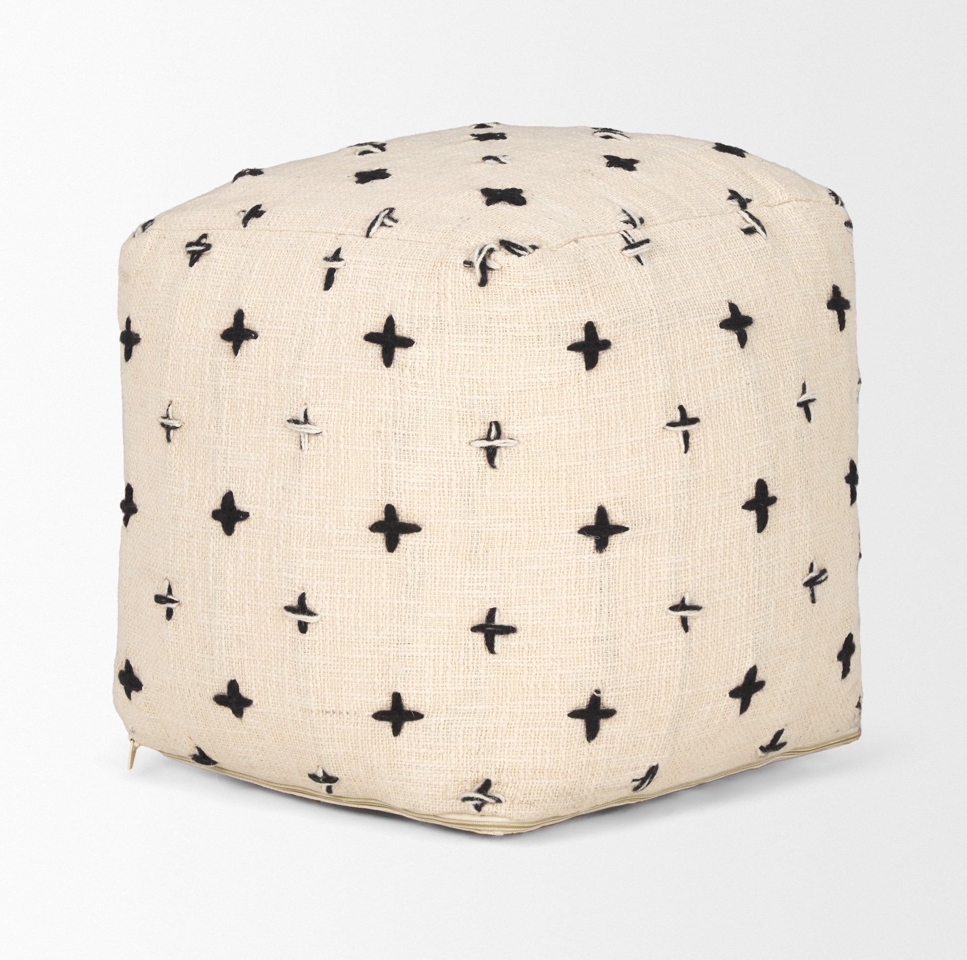 Mercana Saanvi 16" x 16" x 16" Pouf