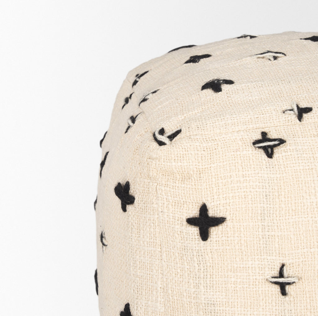 Mercana Saanvi 16" x 16" x 16" Pouf